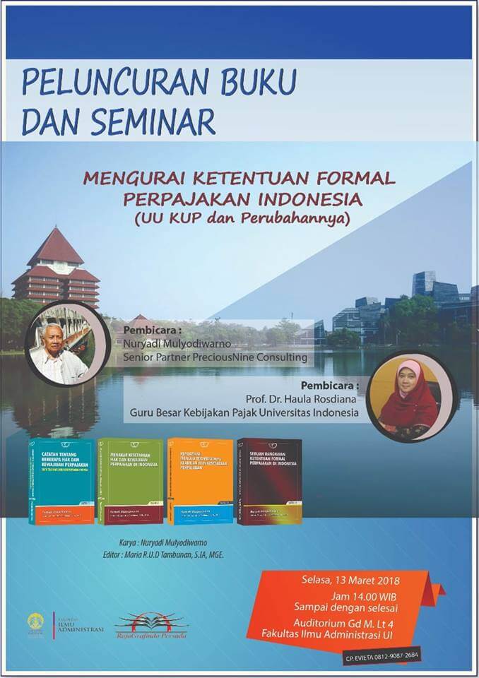 Seminar dan Peluncuran Buku “Mengurai Ketentuan Formal Perpajakan Indonesia”